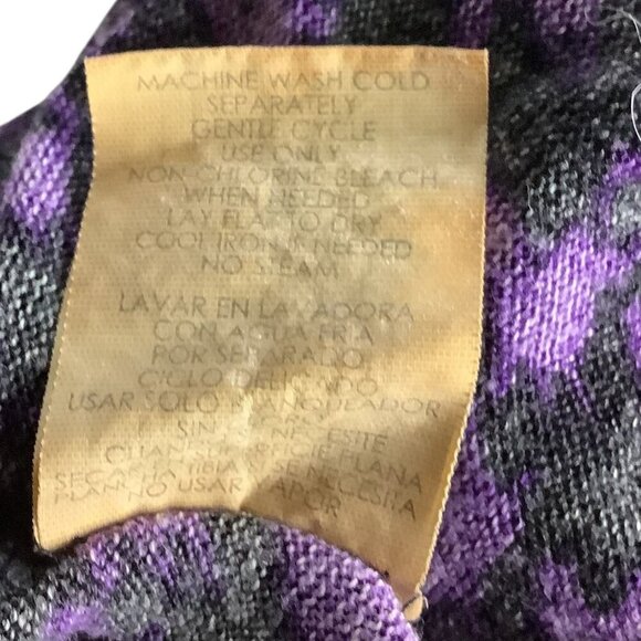 Speechless Girls A-Line Dress Purple Black Houndstooth Ruffled Collar Size 8 - Picture 6 of 15